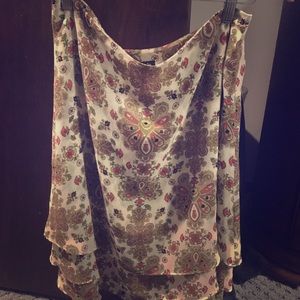 Paisley sheer skirt!